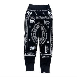 FORTÉ Black & White Sweat Pats Size Small